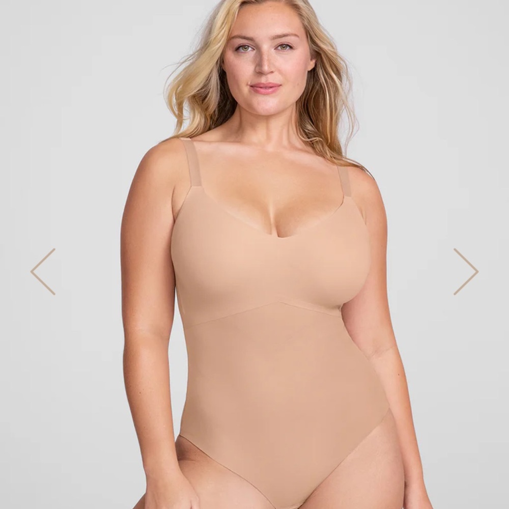 NWT Honeylove Tan Shapewear Bodysuit with Seamless Design